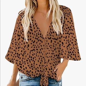 Leopard blouse